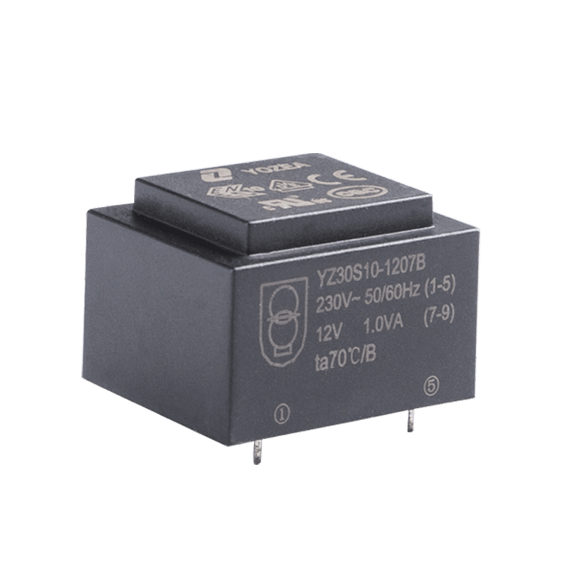 YZ30S10-1207B 1w 230v 12v ترانسفورماتور Step Down EI Power Transformer